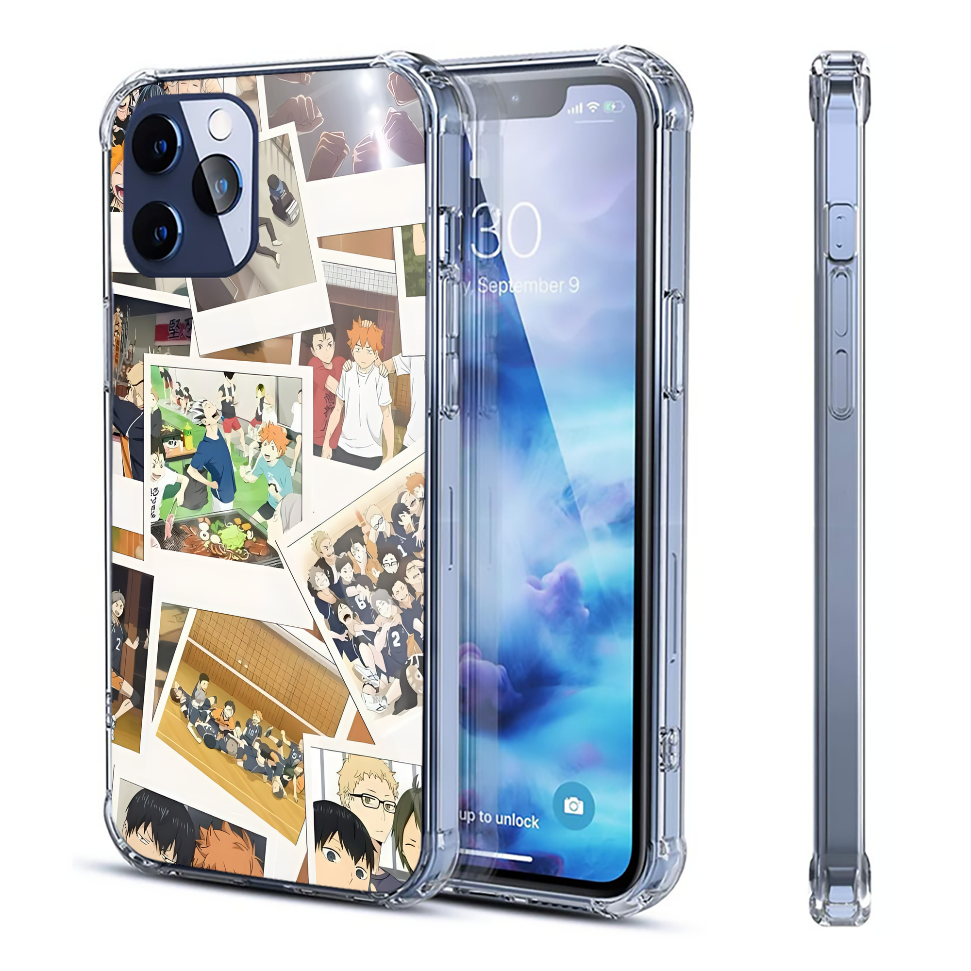 （画像用） ハイキュー!! Haikyu!! 【iPhone 12シリーズ対応】透明スマホケース（クリアソフトケース）